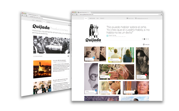 Nuevo proyecto: Quijada Producciones - Página web