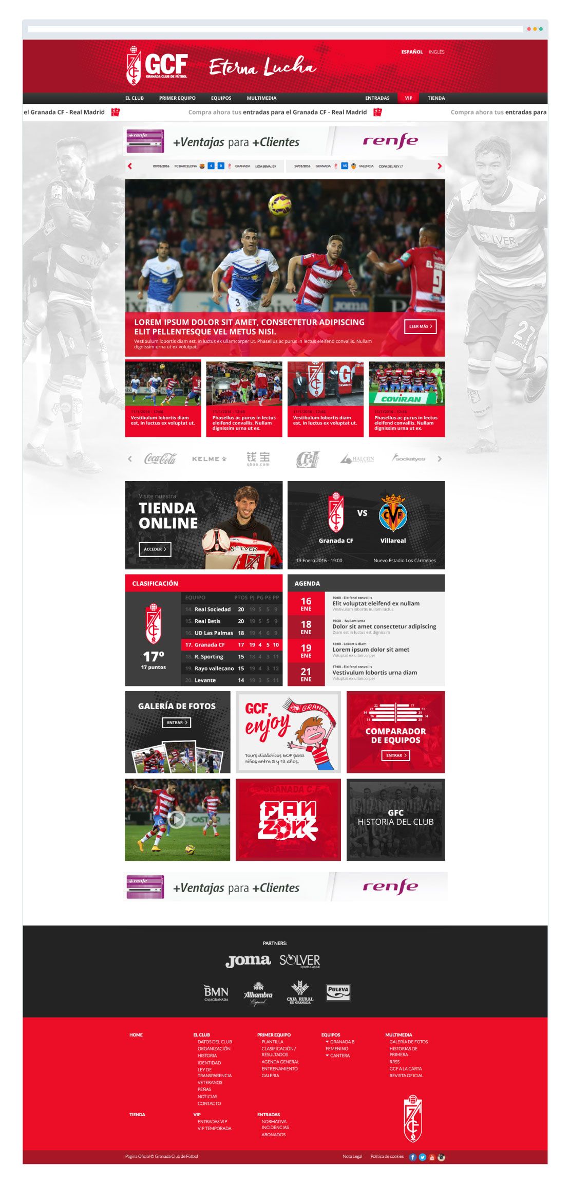 Granada CF, diseño gráfico