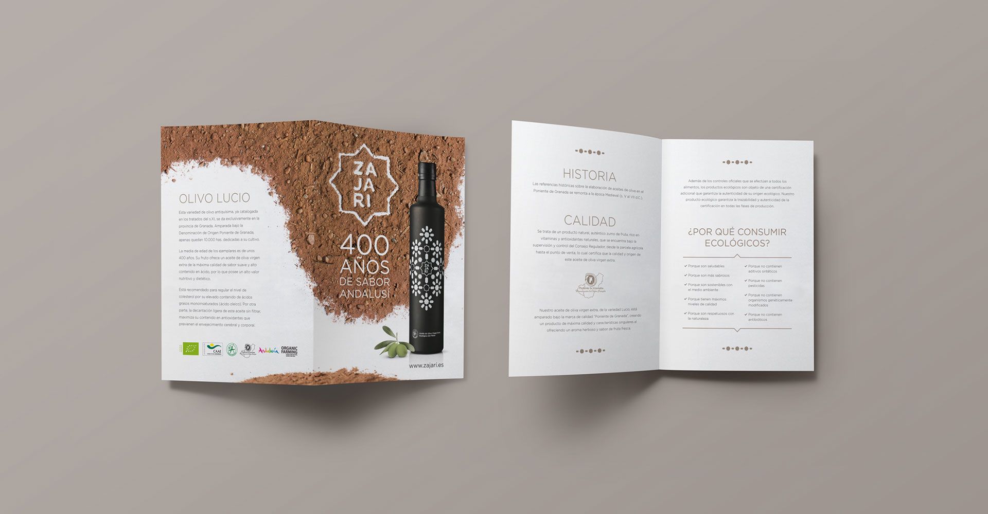 Zajari Aceites, Branding, diseño y packaging