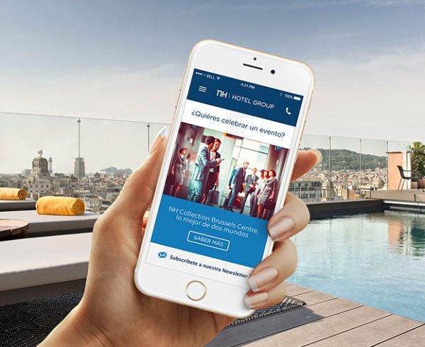 Diseño web para NH Meetings