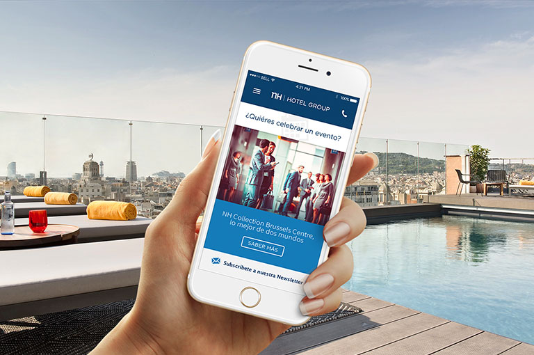 Diseño web para NH Meetings