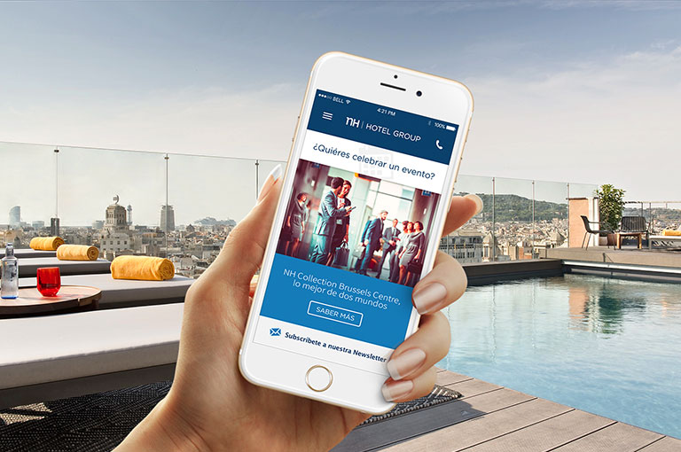 Diseño web para NH Meetings