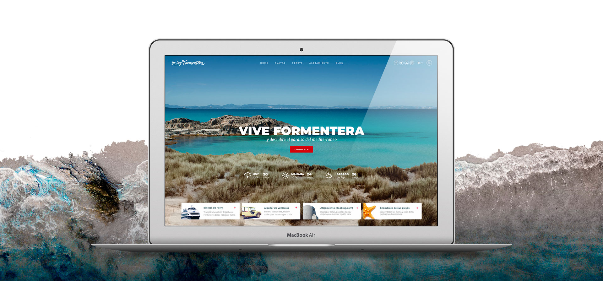 Yo soy Formentera. Diseño web Granada