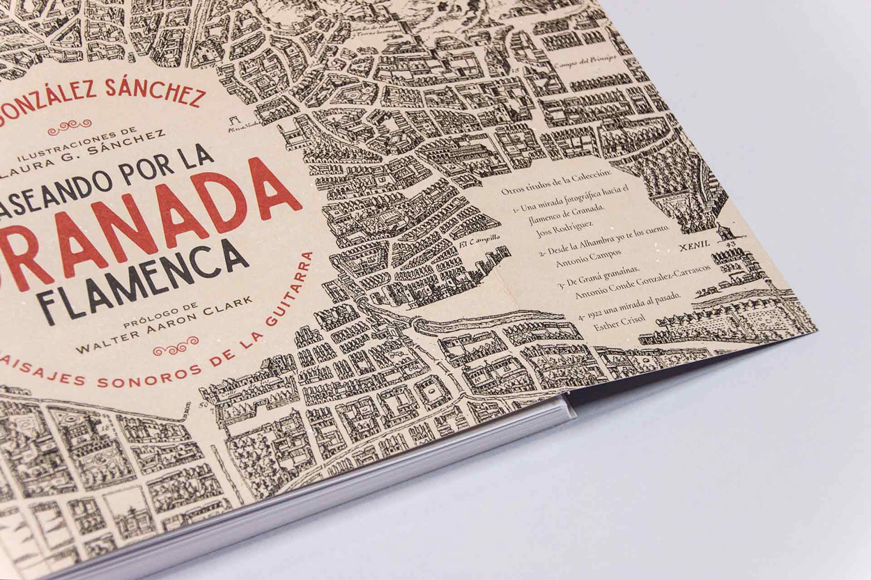 Solapa libro "Paseando por la Granada Flamenca"