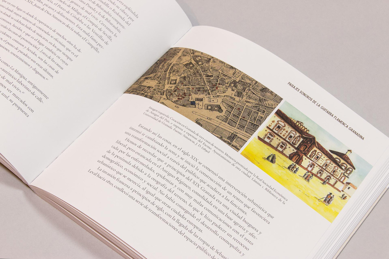 Diseño editorial libro "Paseando por la Granada Flamenca"