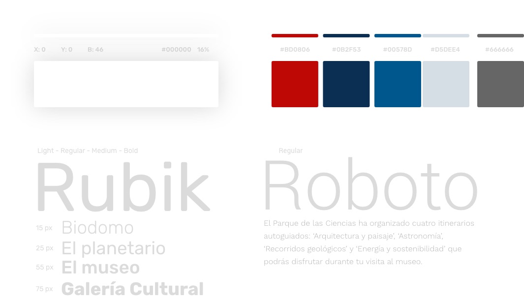 Parque de la ciencias diseño web