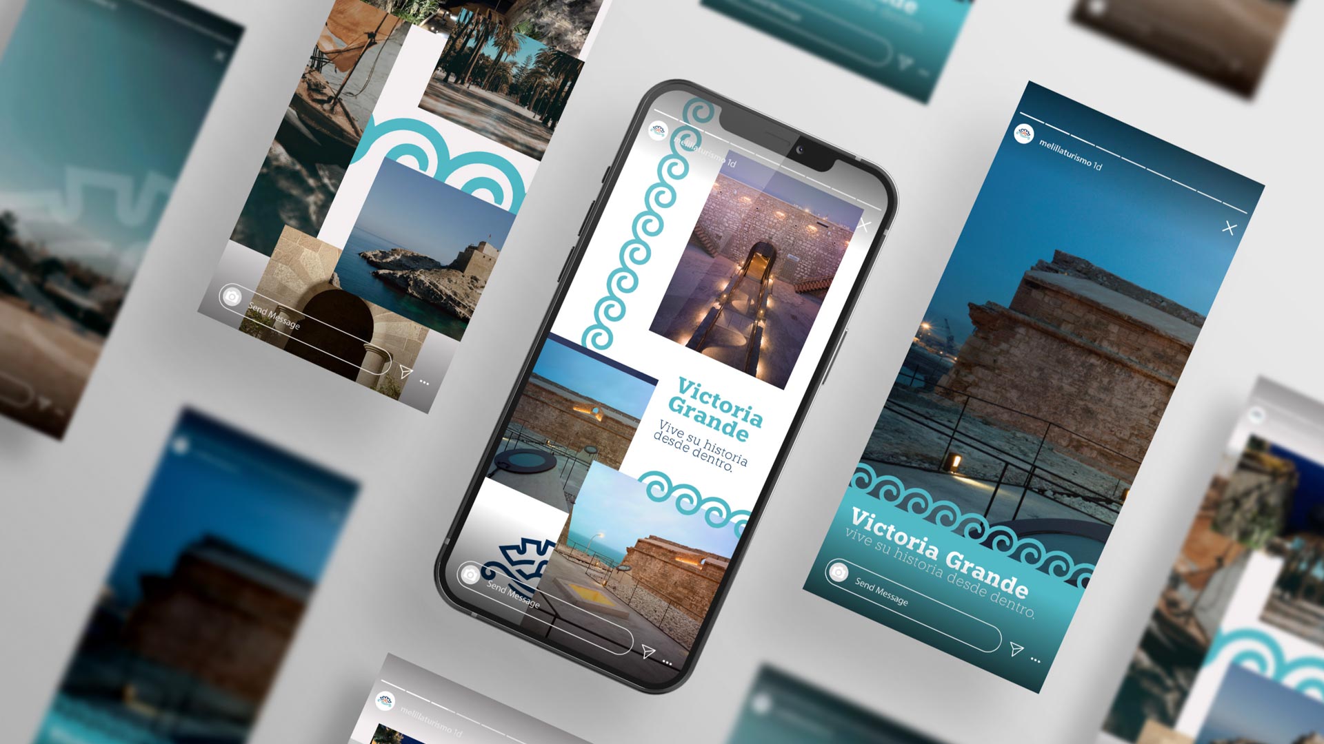 Diseño Stories Instagram para la marca Melilla Turismo