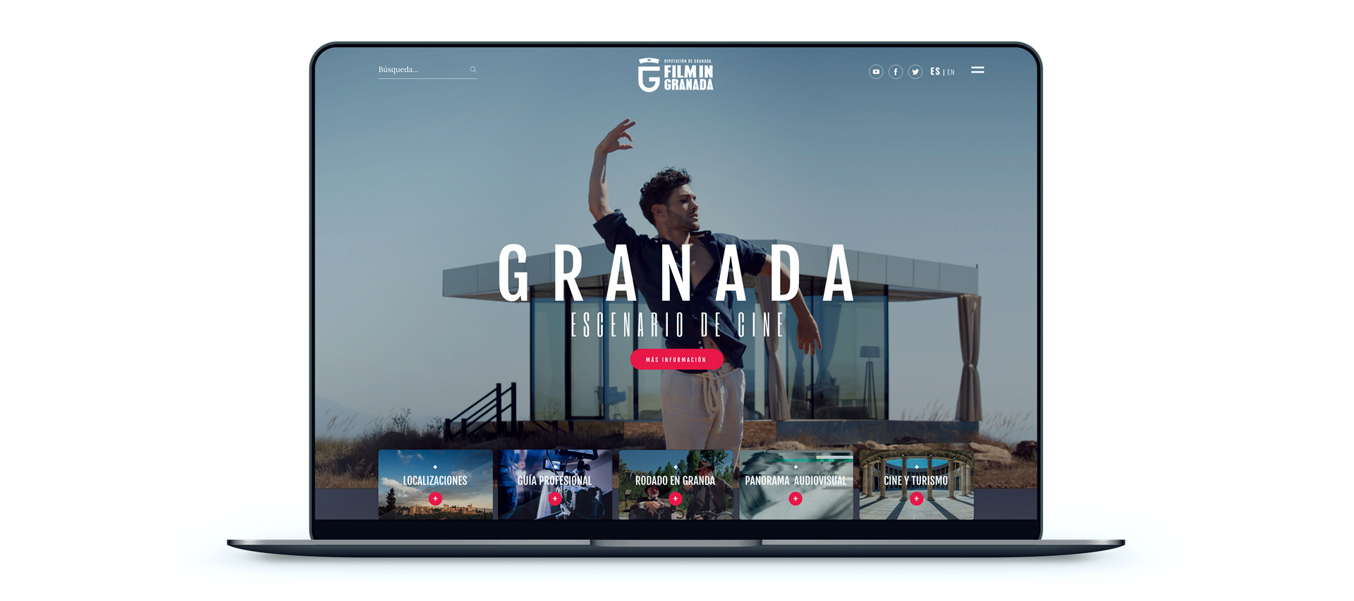 Diseño web Film in Granada, Diputación de Granada