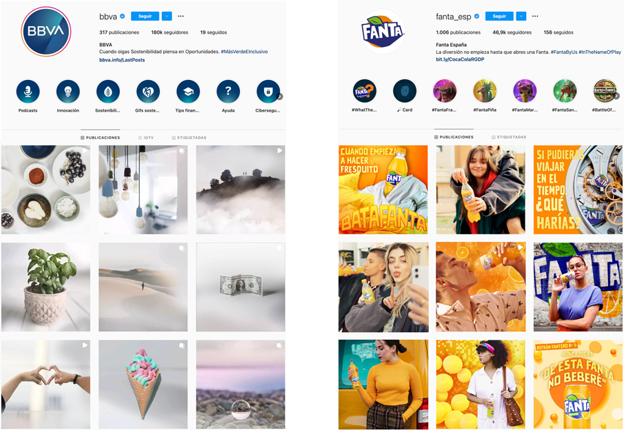 Muro o feed de instagram
