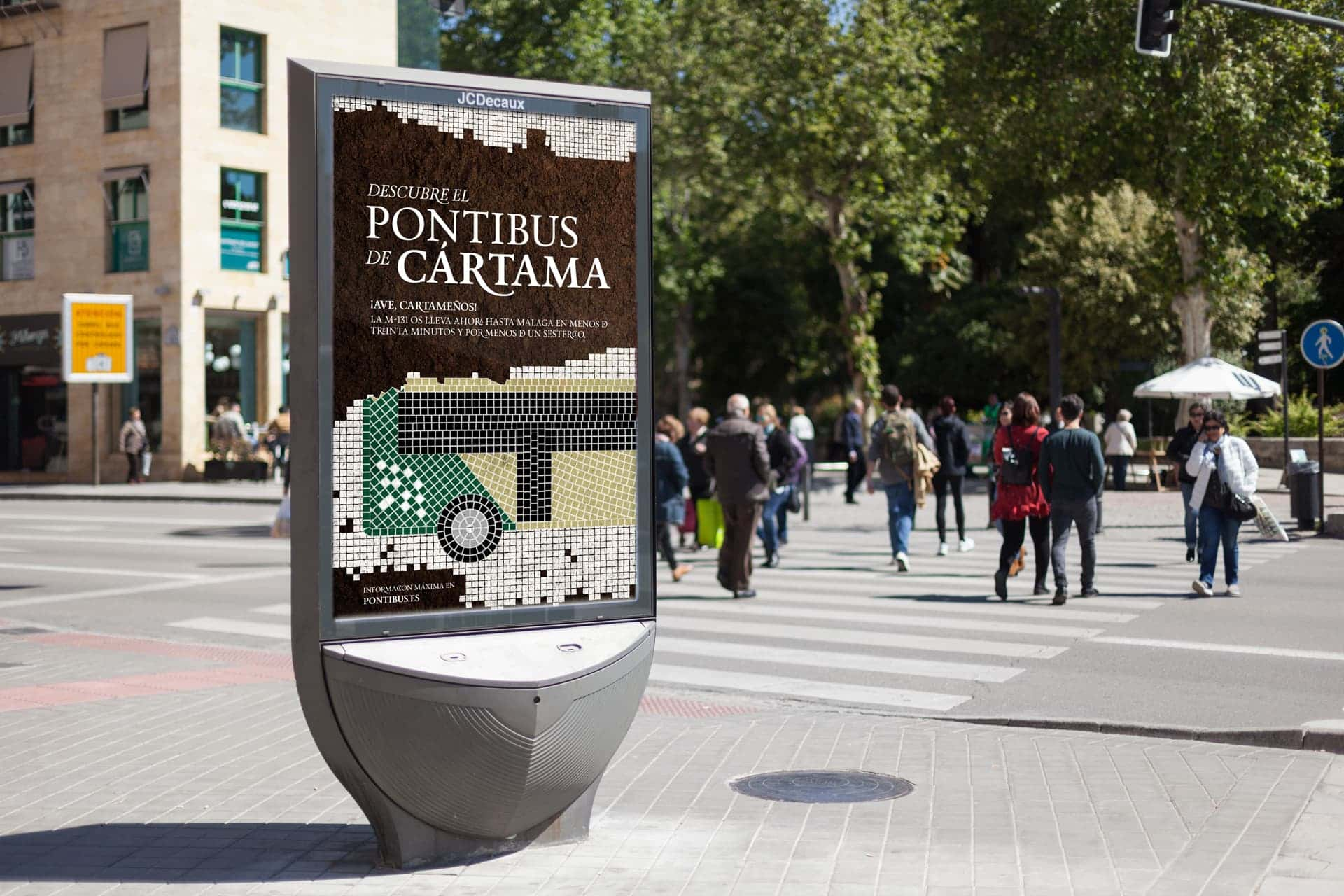 Activación de campaña Descubre el Pontibus, para Avanza. Estudio de diseño en Granada y Málaga