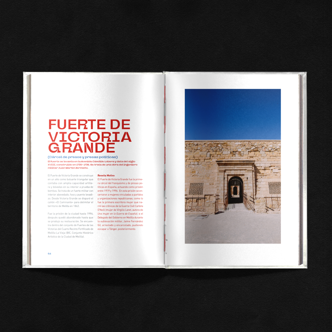 Diseño editorial para el libro Lugares de la memoria. Estudio de diseño gráfico en granada y málaga