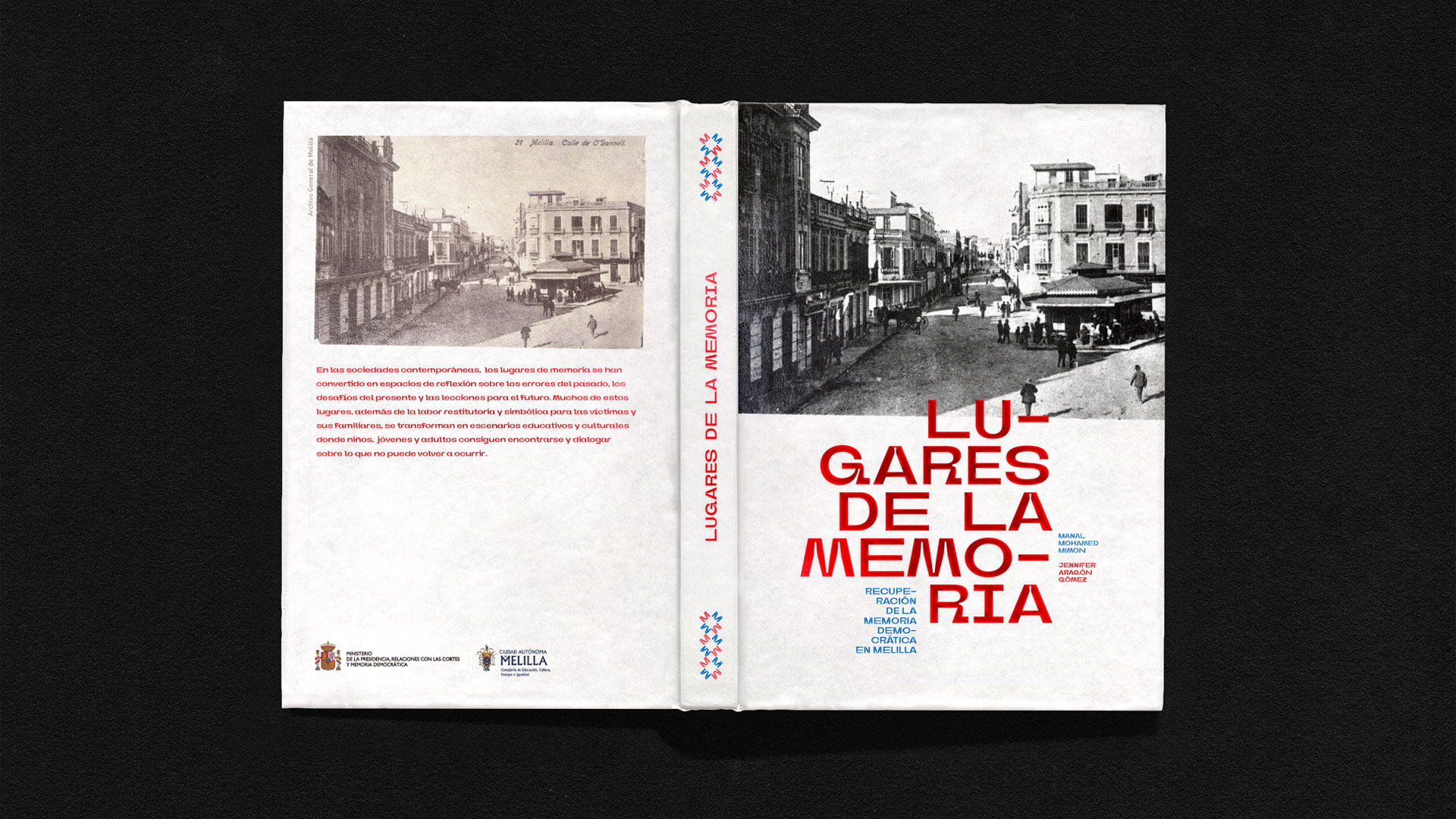 Diseño editorial para el libro Lugares de la memoria. Estudio de diseño gráfico en granada y málaga