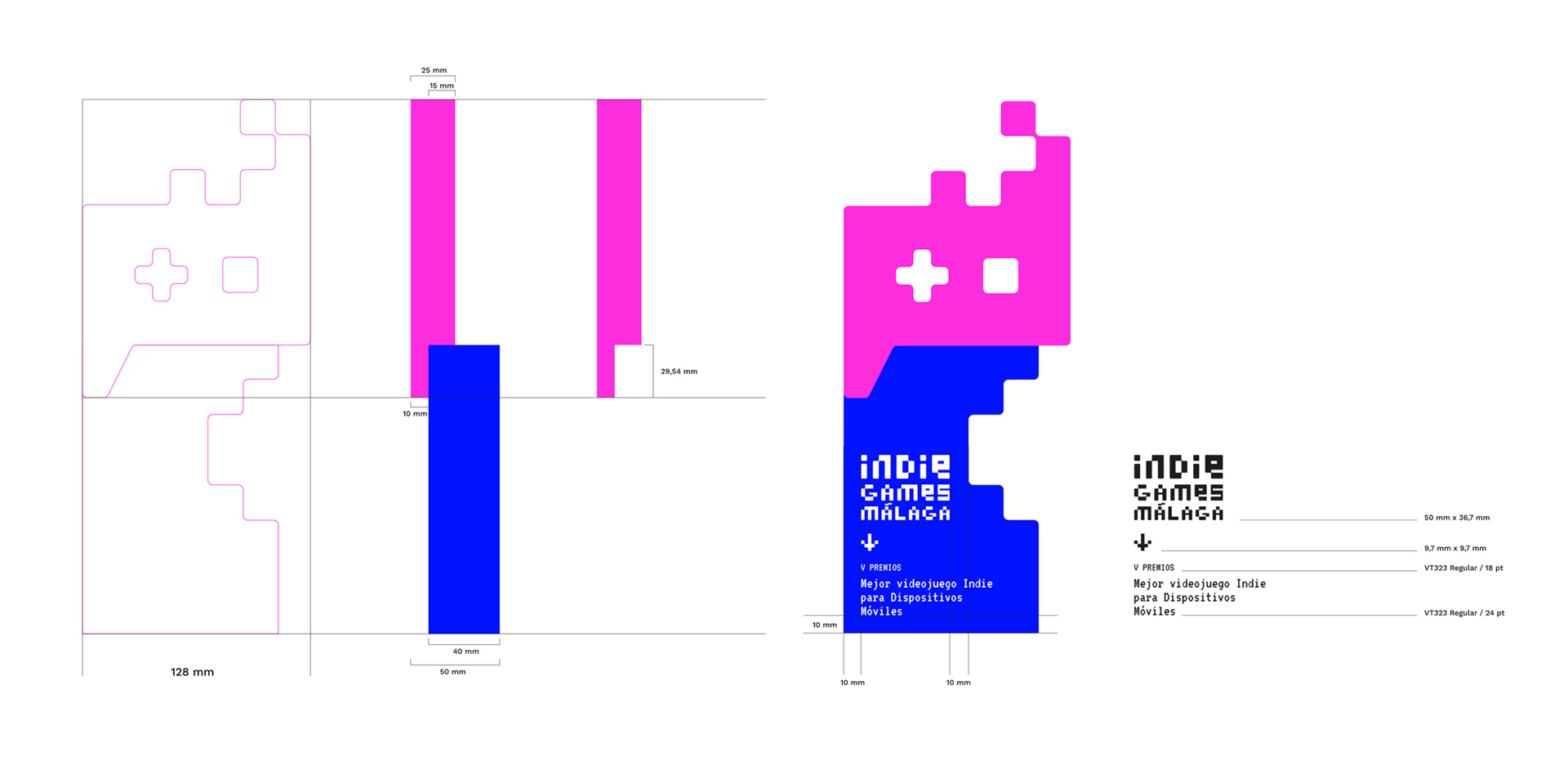 Mockup Trofeo Indie Games, una marca de otro nivel