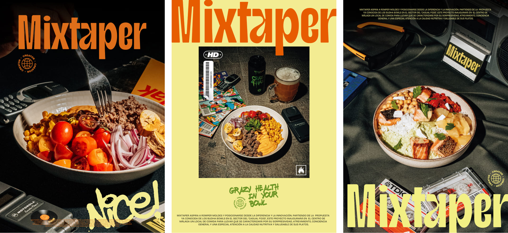 Proyecto de branding para Mixtaper. Estudio de diseño gráfico en Granada y Málaga