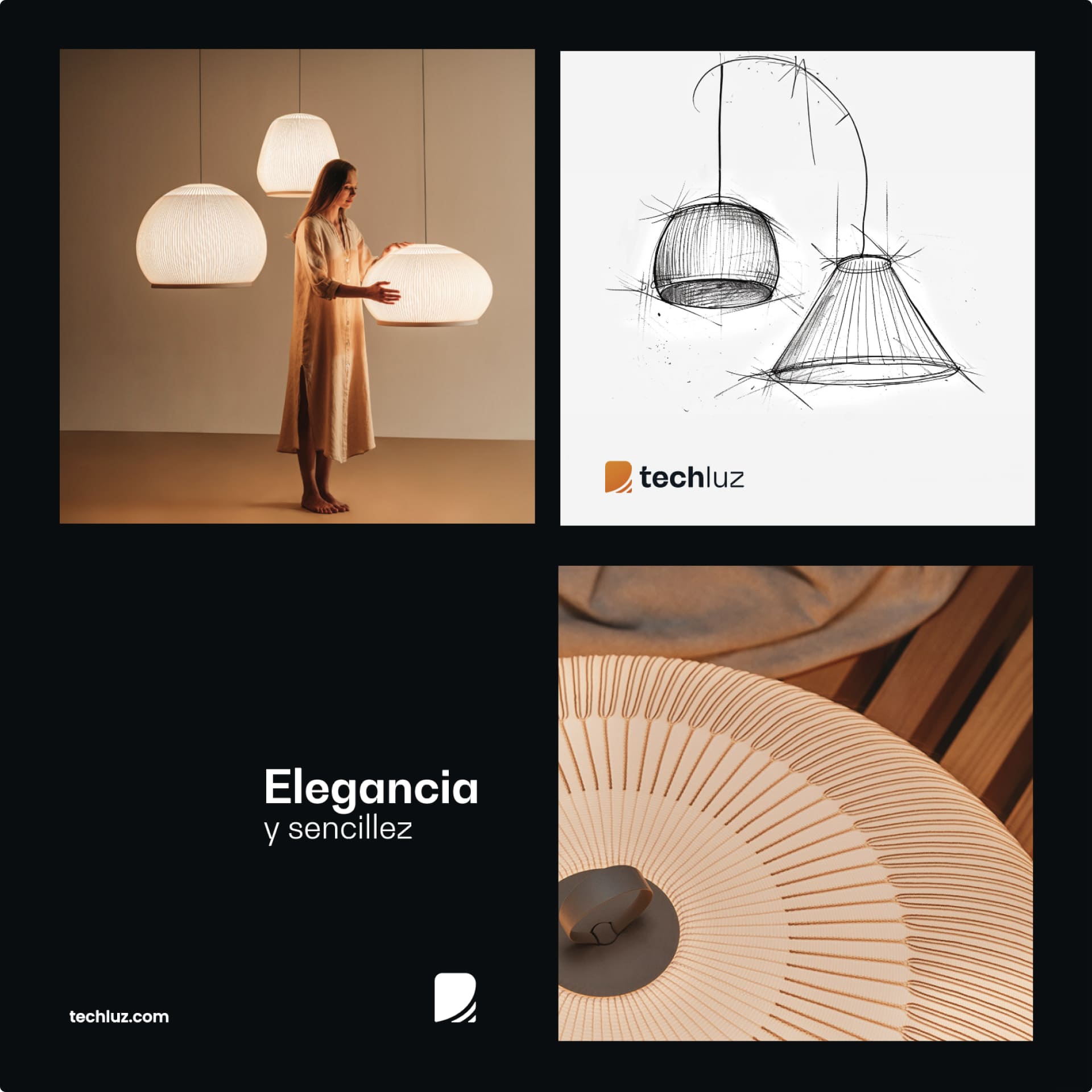 Proyecto de Branding y diseño de marca TechLuz. Estudio de diseño en Granada y Málaga.