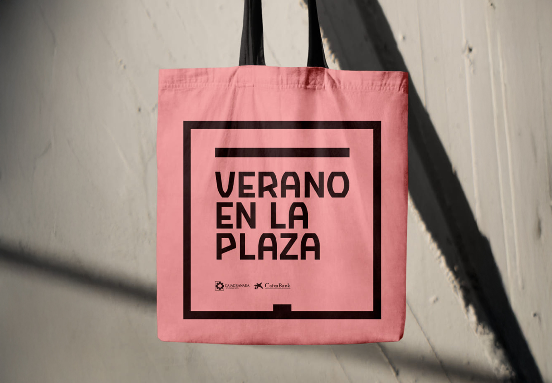 Ejemplo de diseño de identidad visual y logotipo, copywriting, creación de contenidos y redacciónpara programa de conciertos de la Fundación CajaGranada