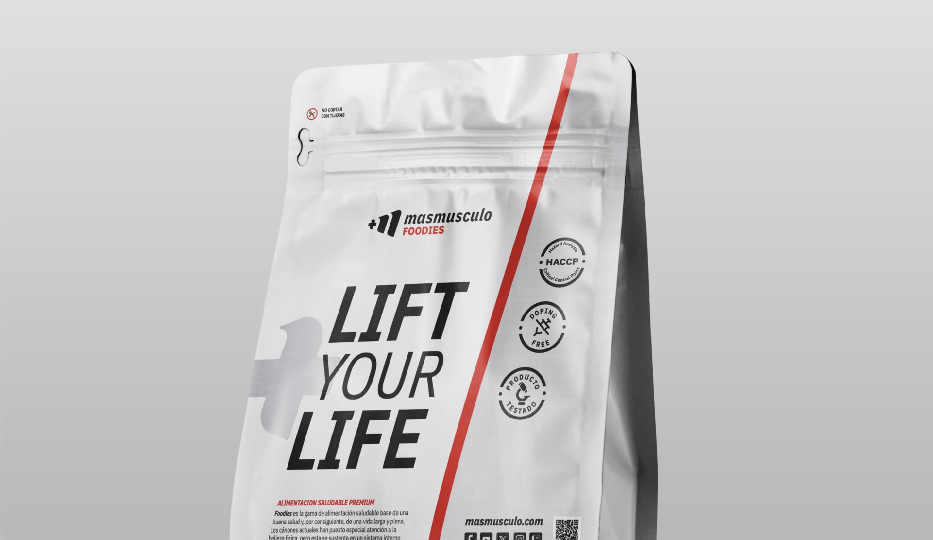 Proyecto de Branding y diseño de marca masmusculo. Estudio de diseño en Granada y Málaga