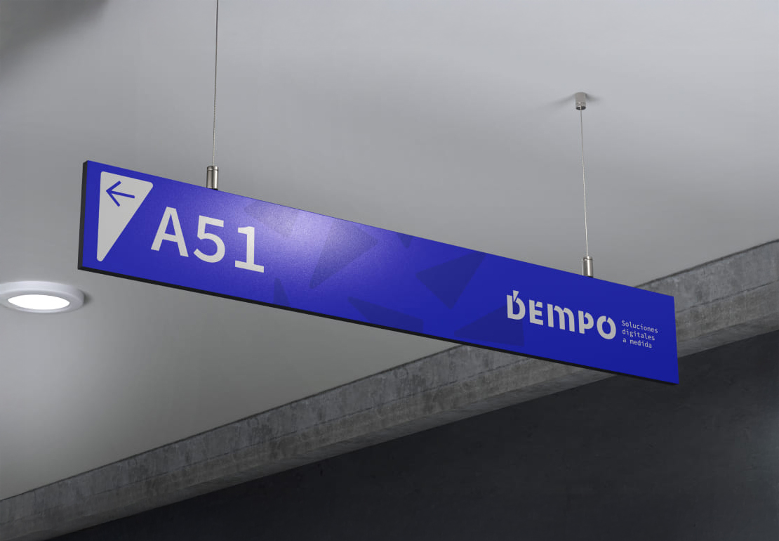 Diseño gráfico para Dempo, empresa tecnológica de granada