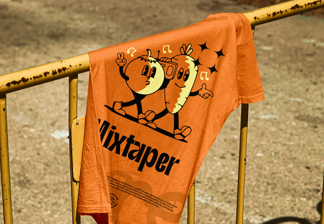 Ejemplo de naming creado dentro de un planteamiento completo de branding para MIxtape